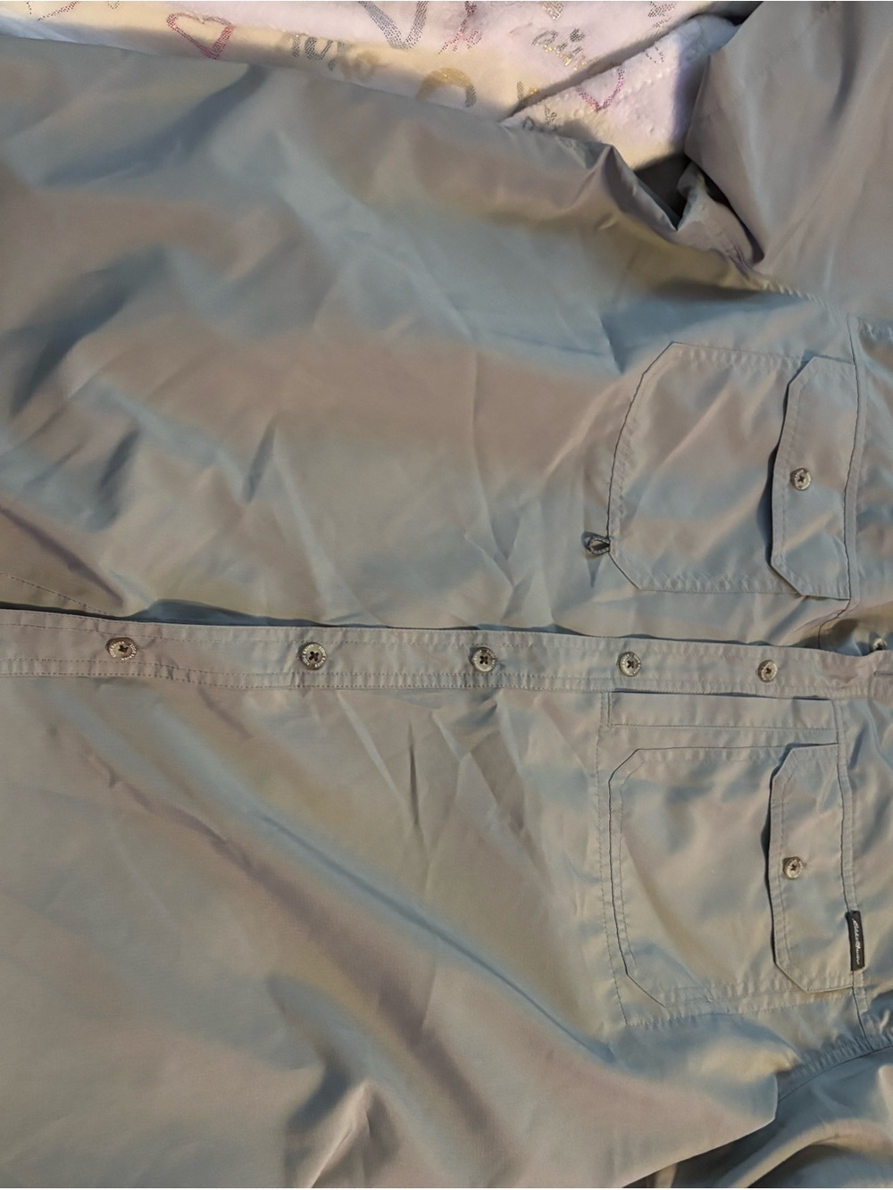 Men's Eddie Bauer Lightweight Button-Up gray size Xl new no tags